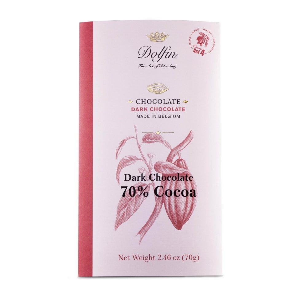 Dark 70% Cacao Chocolate Bar - 70 g