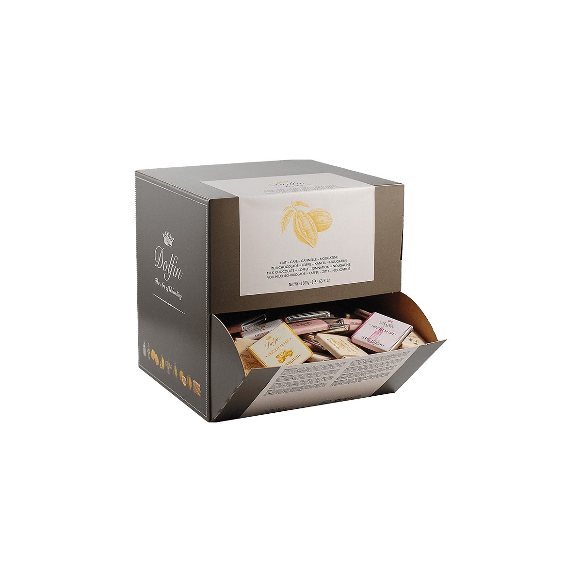 Dolfin Assorted Milk Chocolate Napolitans - 1.8Kg bulk box
