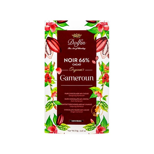 Dolfin Noir Cameroun 66% Dark Chocolate Bar - 70g 5059
