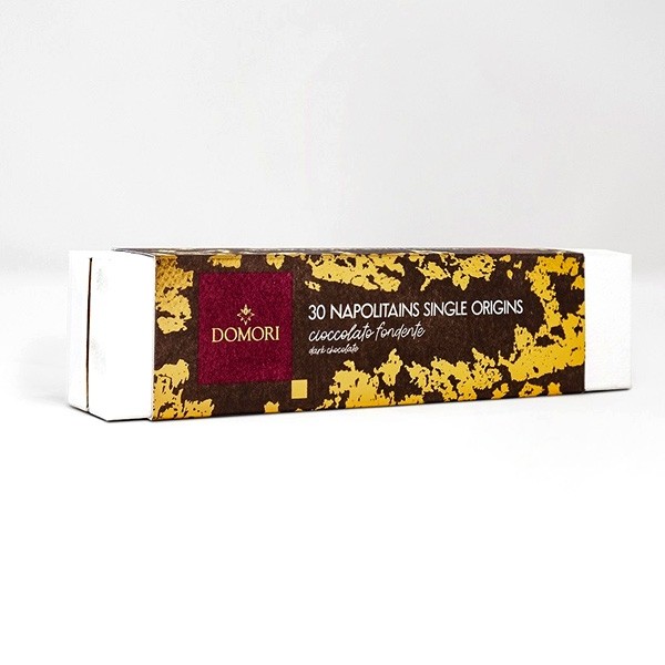 Domori Assorted Single Origin Dark Chocolate Napolitains Gift Box - 30 pc - 140g rg033