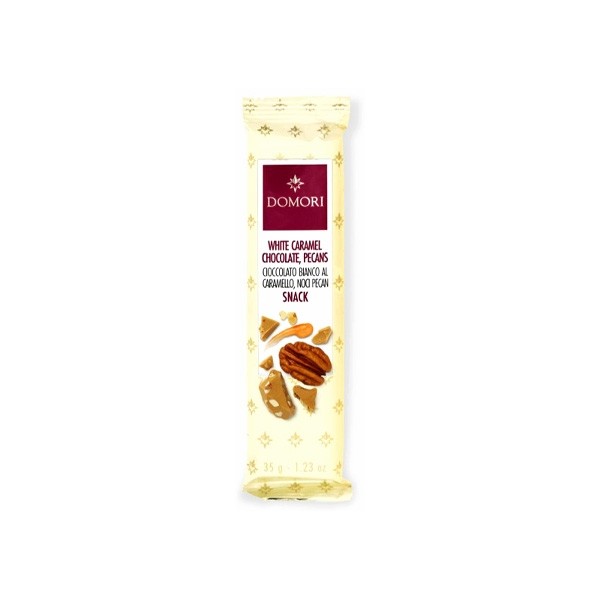 Domori Caramel & Pecans in White Chocolate Bar - 40g SNK04