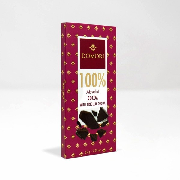 Domori Criollo 100% Dark Chocolate Bar - 65 grams 06502E