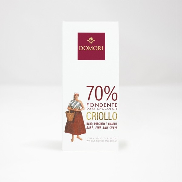 Domori Criollo 70% Single Origin Dark Chocolate Bar - 50 g