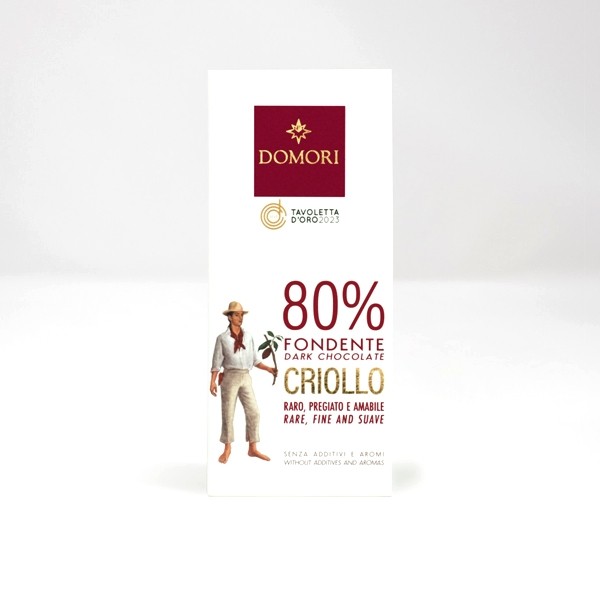 Domori Criollo 80% Single Origin Dark Chocolate Bar - 50 g
