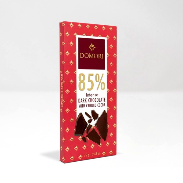 Domori Intense Criollo 85% Dark Chocolate Bar - 75g 07524E