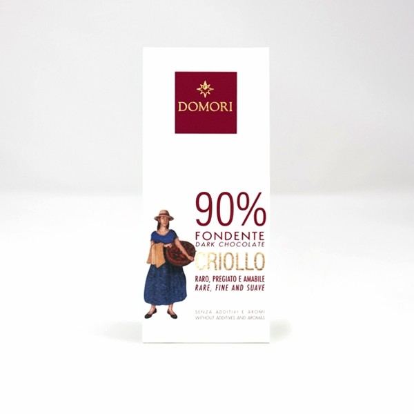 Domori Criollo 90% Single Origin Dark Chocolate Bar - 50 g