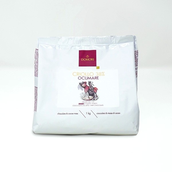 Domori Criollo Ocumare 38% Milk Chocolate Drops - 1 kg CP38OC