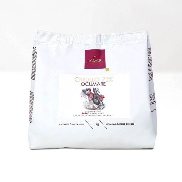 Domori Criollo Ocumare 72% Single Origin Dark Chocolate Drops - 1 kg