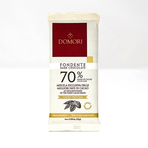 Domori Fondente 70% Dark Chocolate Large Bar - 75 g