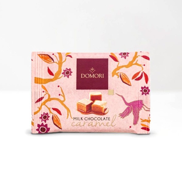 Domori Milk Chocolate with Caramel Bar - 25 grams 06142