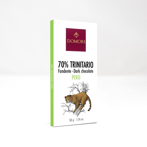 Domori Trinitario Peru 70% Single Origin Dark Chocolate Bar - 50 grams 08132