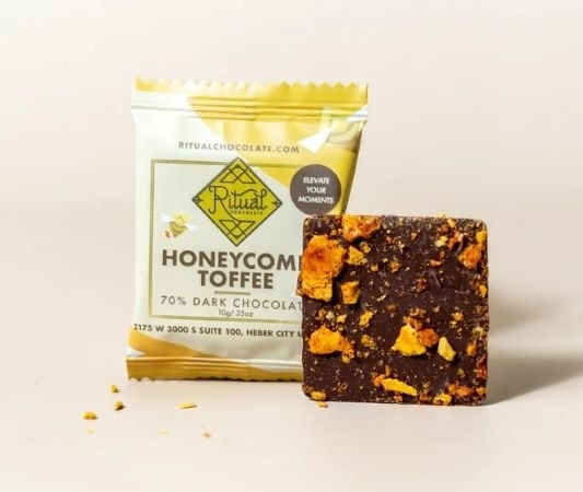 Ritual Chocolate Honeycomb Toffee 70% Dark Chocolate 10g Napolitains – Chocosphere