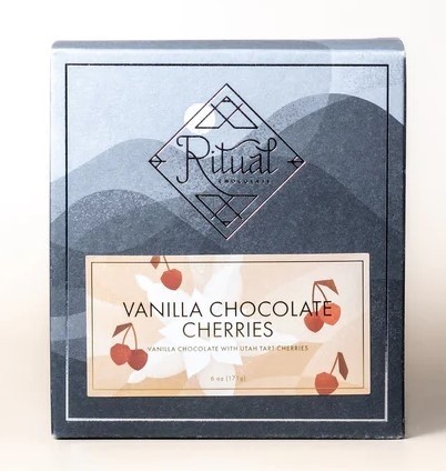 Ritual Chocolate 70% Dark Vanilla Chocolate Covered Tart Cherries- 171g – Chocosphere