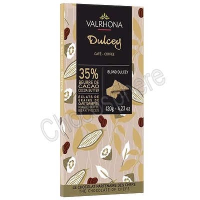Blond Dulcey with Coffee Beans Bits Chocolate Bar 120g