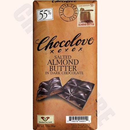 Chocolove Salted Almond Butter Dark Bar 3.2oz