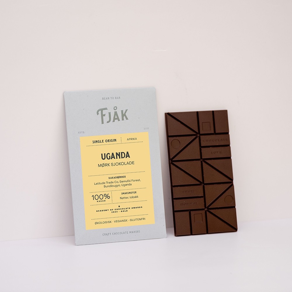 Uganda 100% Cacao Dark Chocolate Bar - 60 grams 22045