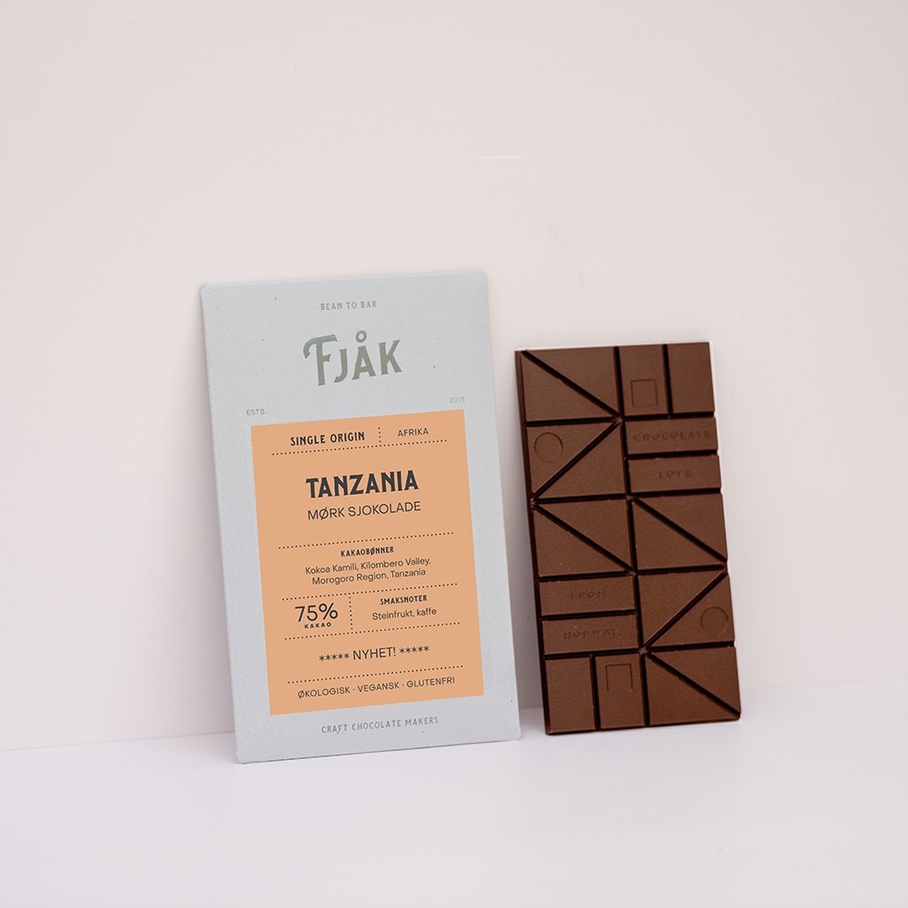 Tanzania 75% Cacao Dark Chocolate Bar - 60 grams 22067