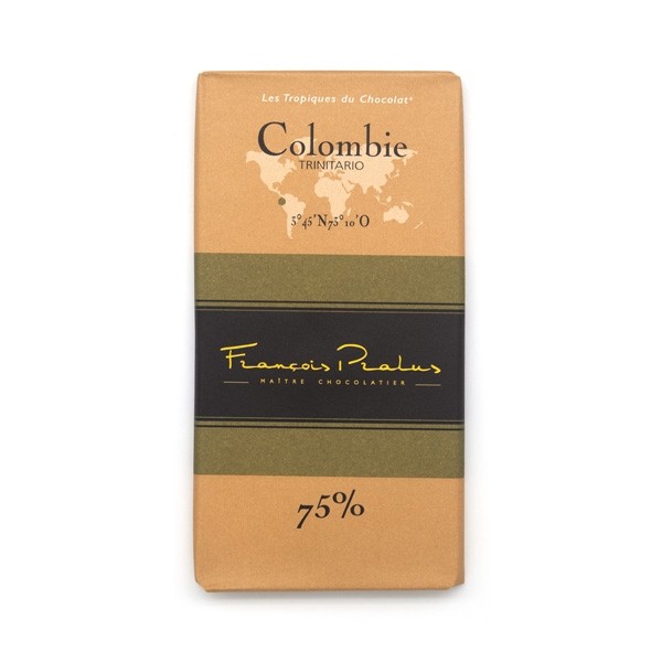 Francois Pralus Colombie 75% Single Origin Dark Chocolate Bar - 100 grams