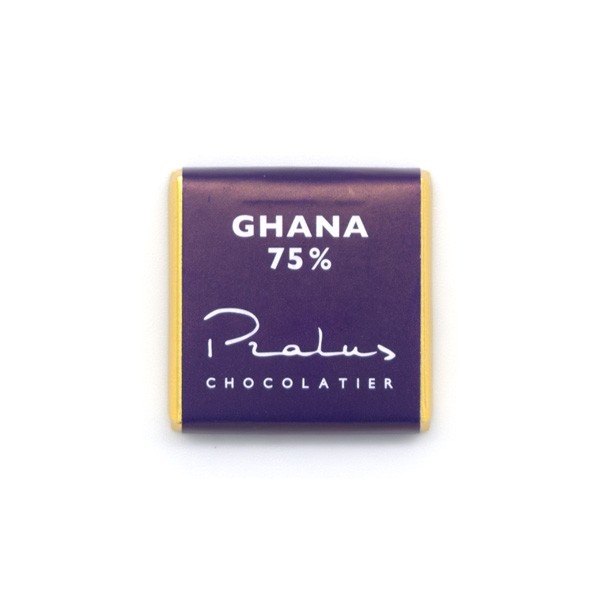 Francois Pralus Ghana 75% Single Origin Dark Chocolate Napolitain Single - 5 grams