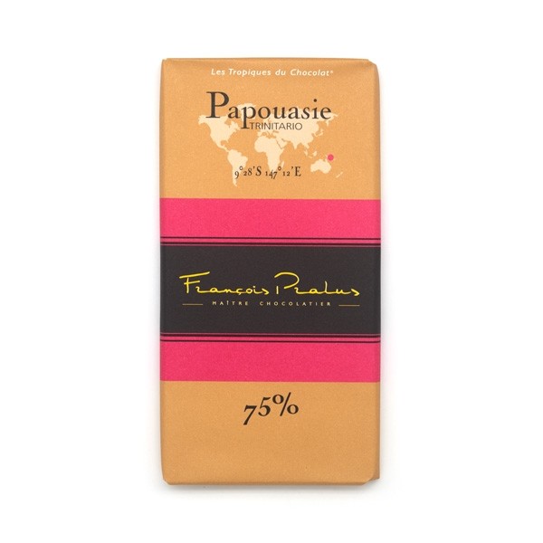 Francois Pralus Papouasie 75% Single Origin Dark Chocolate Bar - 100 grams