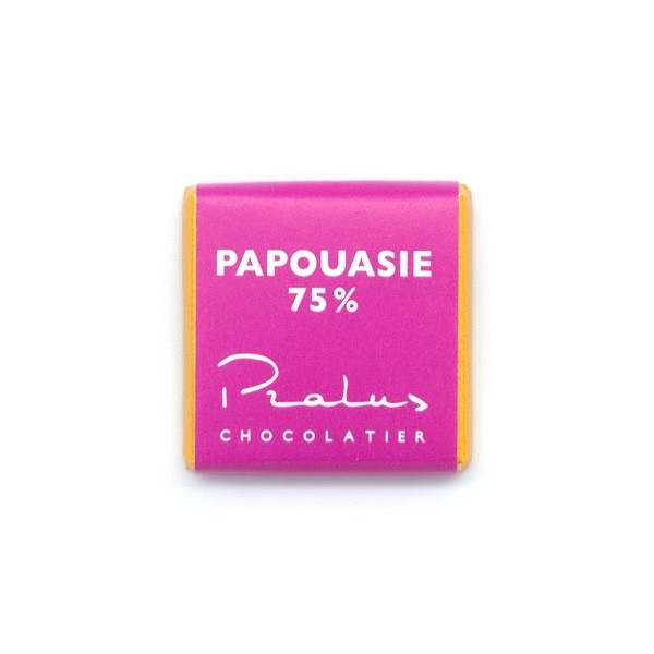 Francois Pralus Papouasie 75% Single Origin Dark Chocolate Napolitain Single - 5 grams