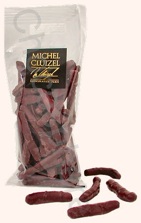 Michel Cluizel Chocolate Covered Candied Lemon Peel Bag