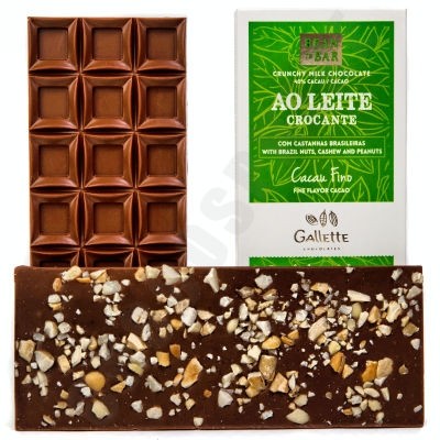 Crunchy Milk Chocolate with Nuts Bar