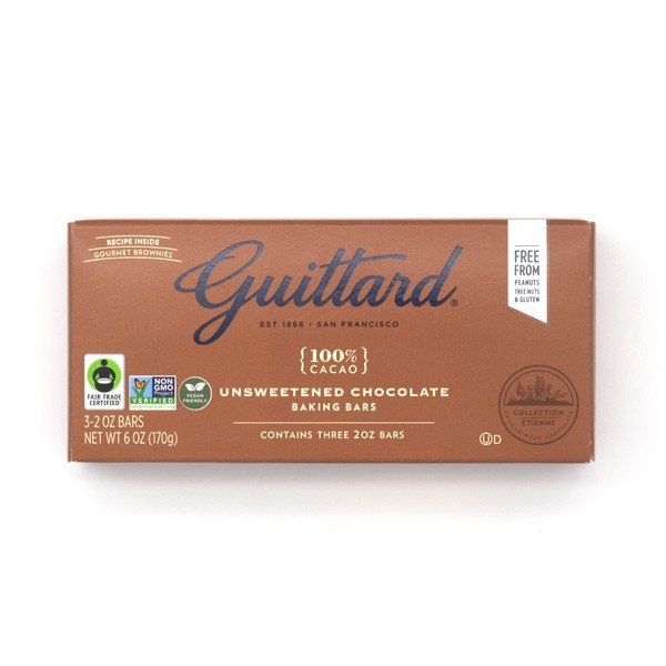 Guittard Collection Etienne Unsweetened 100% Baking Chocolate Bar - 170g 7101