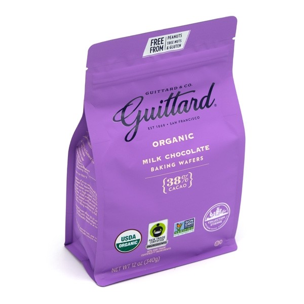 Guittard Organic 38% Milk Chocolate Baking Wafers - 340 grams 7380