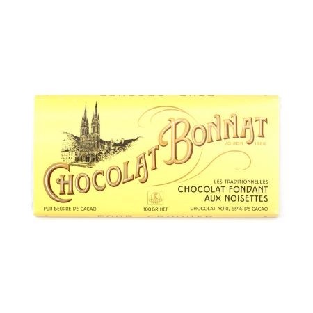 Bonnat 65% Dark Chocolate & Hazelnut Bar - 100g – Chocosphere