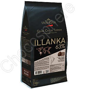 Valrhona Illanka Les Feves 63% Single Origin Dark Chocolate Discs - 1kg 9559 48607