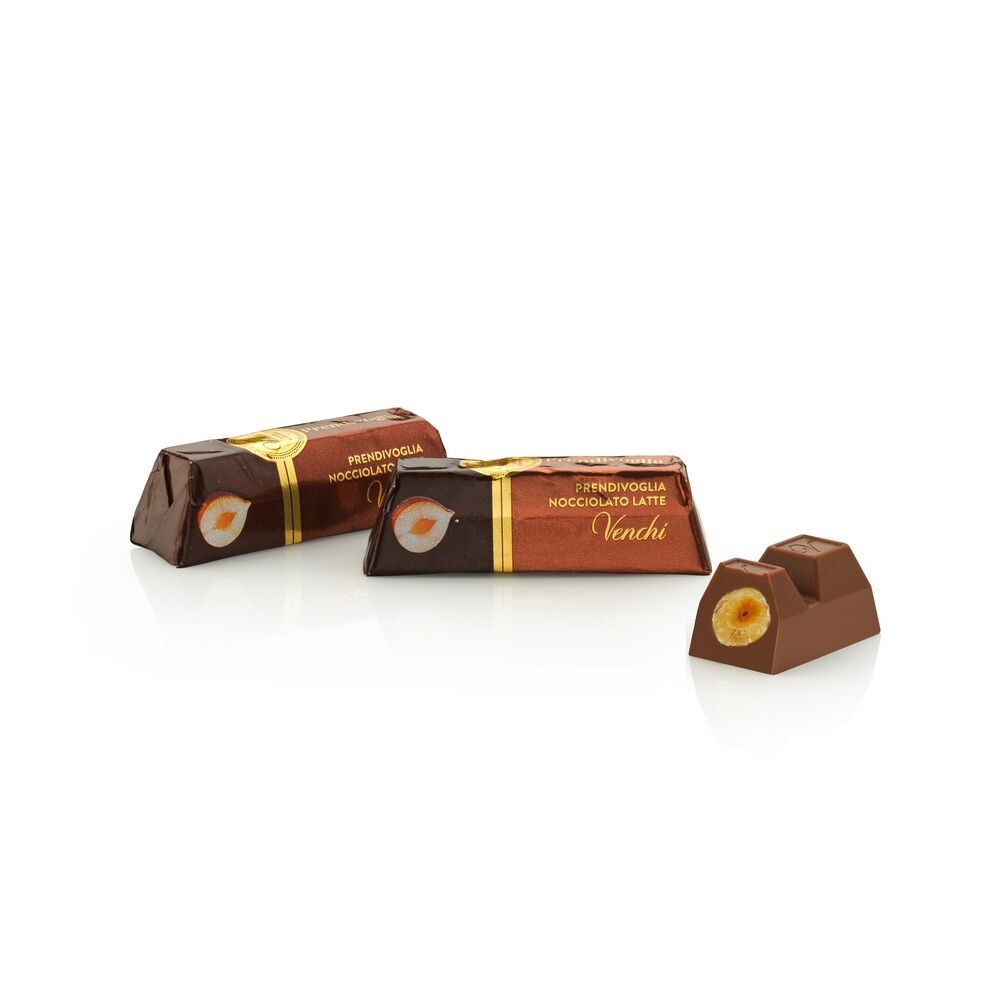 Venchi Whole Hazelnuts in 32% Milk Chocolate Ingot - 16g 116647
