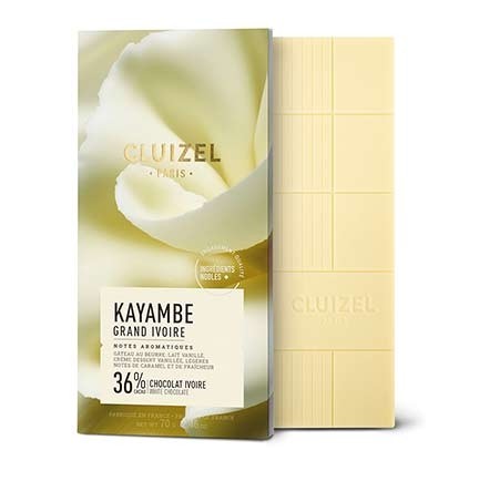 Michel Cluizel Kayambe Ivoire 36% White Chocolate Bar - 70g