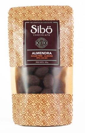Sibu Sugar-Free “Keto” Dark Chocolate Covered Almonds Pouch - 100g  – Chocosphere