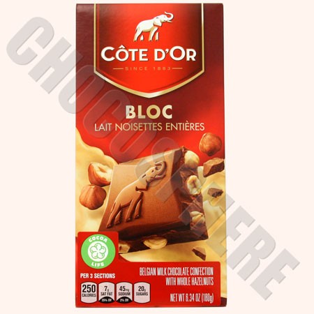 Cote d'Or Milk with Whole Hazelnuts Bar