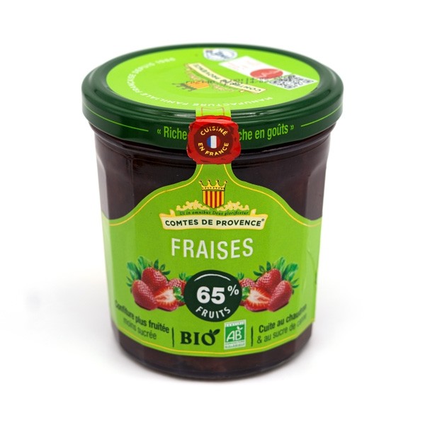 Les Comtes de Provence Fraises BIO Strawberry Spread - 350 grams