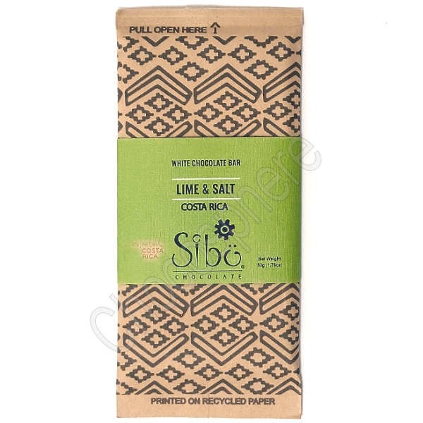 Lime & Salt White Chocolate Bar – 50g