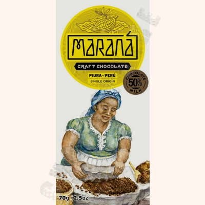 Piura Milk Chocolate Bar - 50% Cacao - 70g