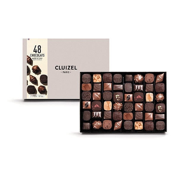 Michel Cluizel Assorted Dark & Milk Chocolate Truffles Box - 48 pc - 525g 13748