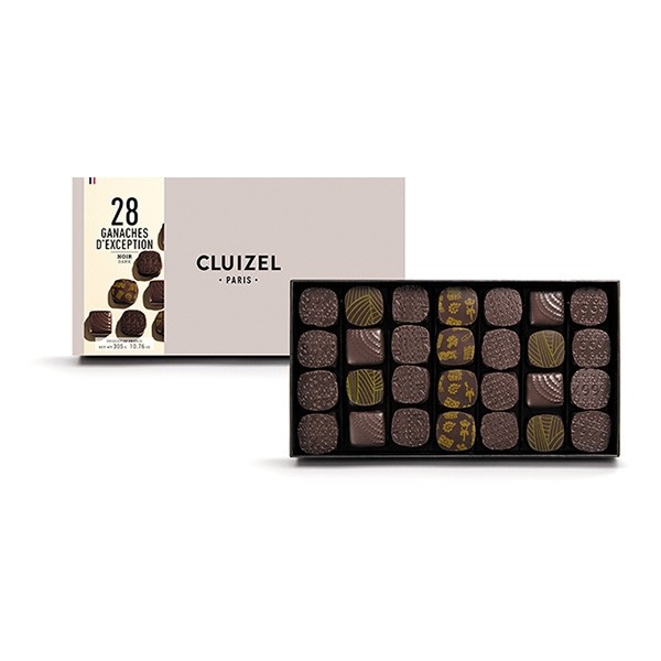 Michel Cluizel Ganaches D'Exception Assorted Dark Chocolate Truffles - 28pc 13628