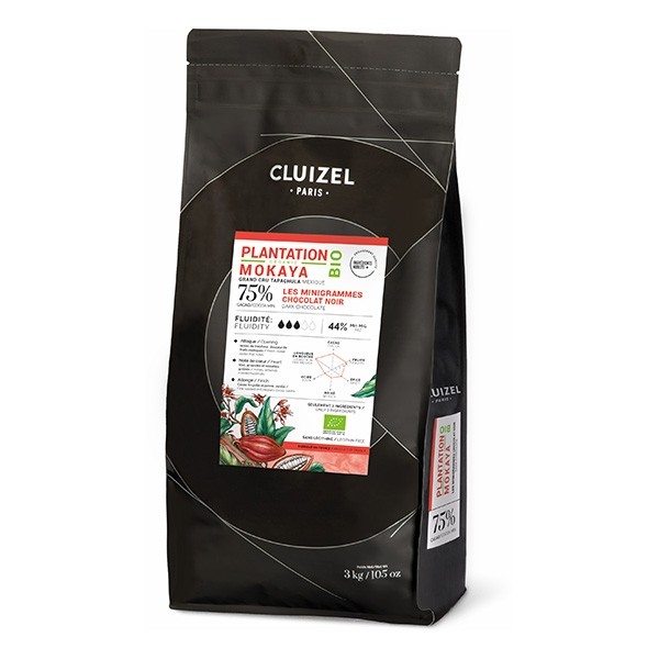 Michel Cluizel Mokaya BIO 75% Single Origin Dark Chocolate Mini-Grammes Bag - 3kg 20489