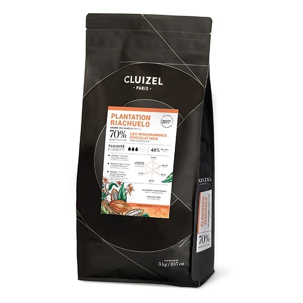 Michel Cluizel Plantation Riachuelo Noir 70% Dark Chocolate Mini-Grammes Bag - 3kg