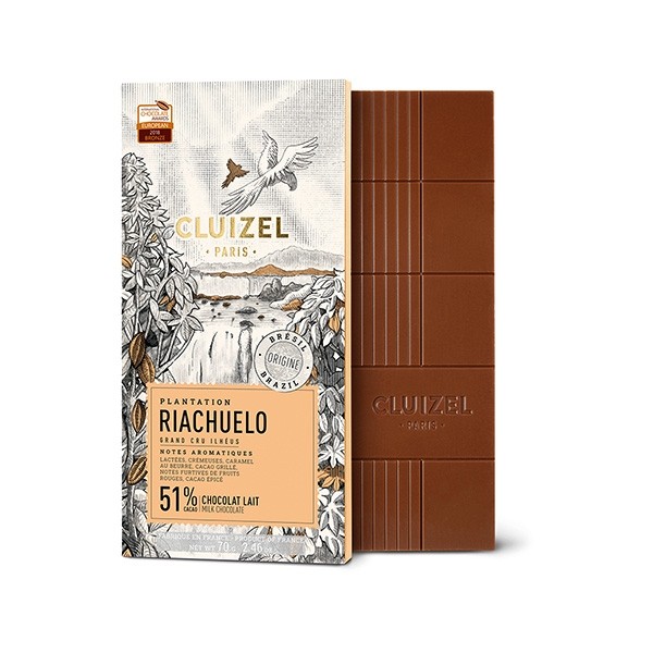 Michel Cluizel Riachuelo Lait 51% Single Origin Milk Chocolate Bar - 70g 12162