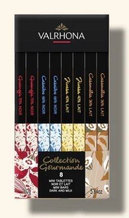 Valrhona 8 Dark and Milk Chocolate Mini-Bars Gift Box - 160g – Chocosphere