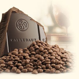 Callebaut 2815NV 57% Semi-Sweet Dark Chocolate Callets - 1kg 2815-2B-U76