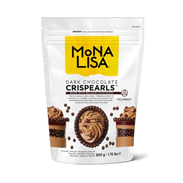 Mona Lisa Dark Chocolate Crispearls Bag - 800g CHD-CC-CRISP-02B