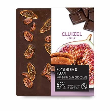 Michel Cluizel Dark Chocolate with Pecans & Figs Dairy-Free Bar - 70g 80516