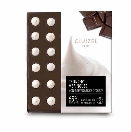 Michel Cluizel Dark Chocolate with Crunchy Meringue Dairy-Free Bar - 70g 80522