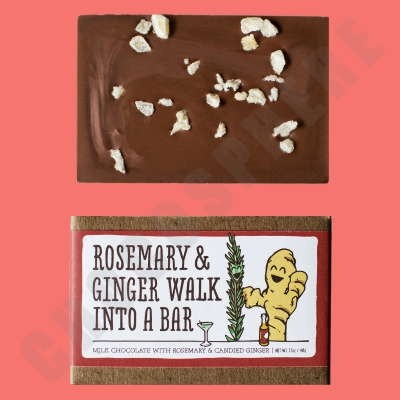 Rosemary & Ginger Walk into a Bar Milk Chocolate Bar - 48 g