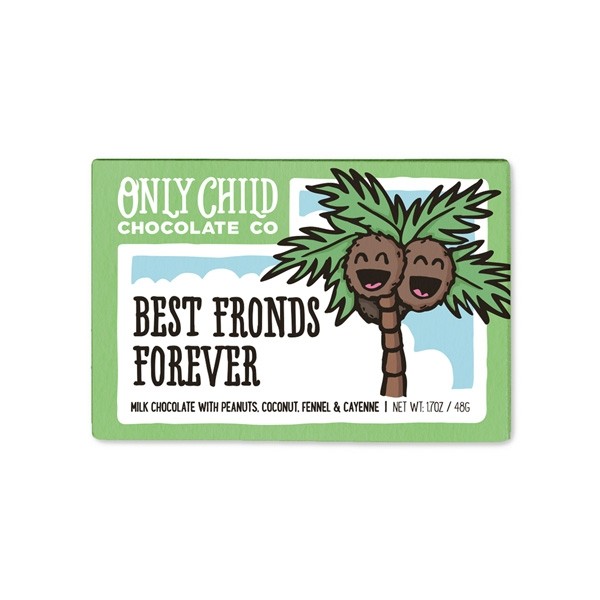 Only Child Best Fronds Forever 38% Milk Chocolate Bar - 48 g